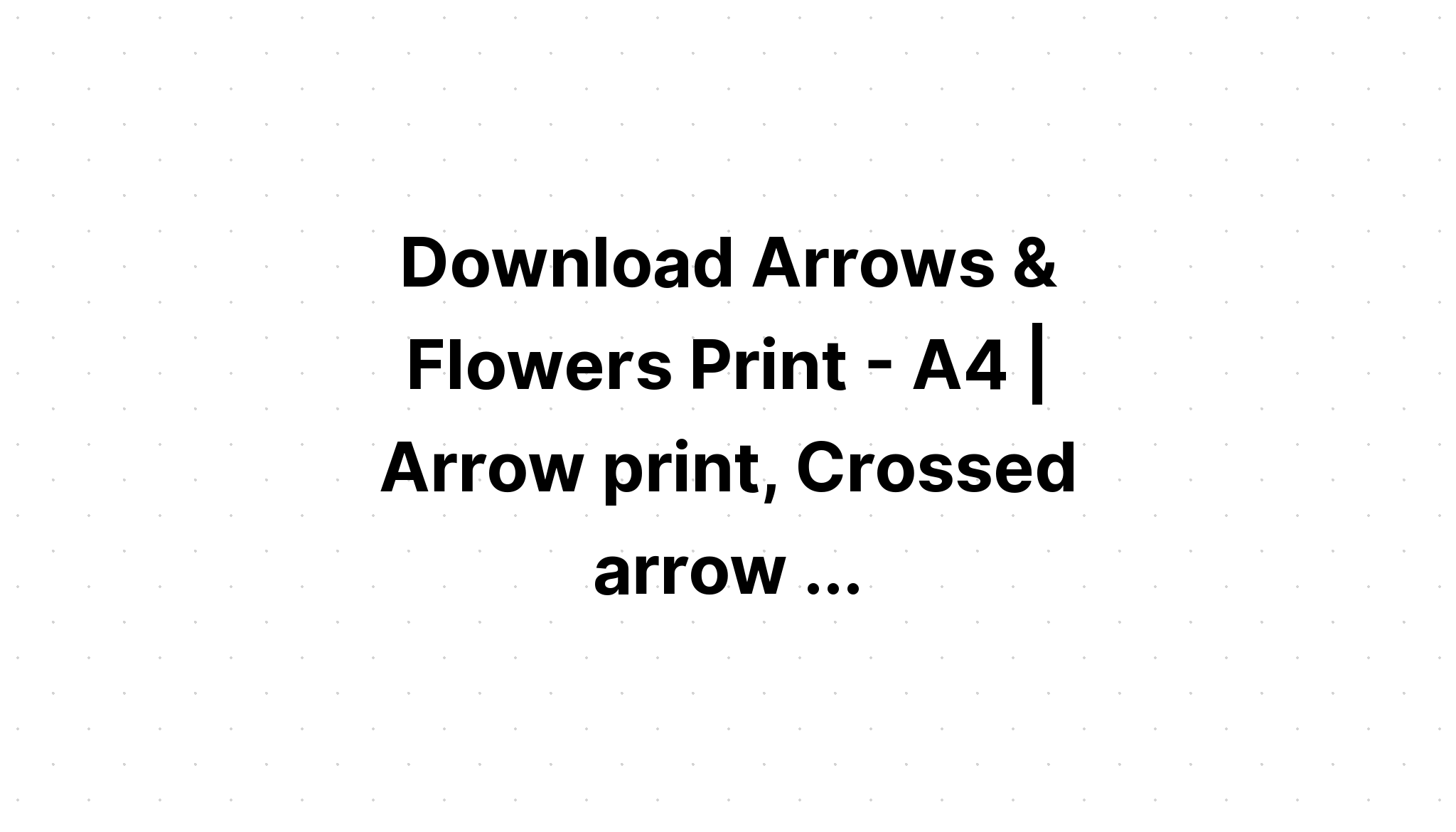 Download Arrows With Flower SVG File